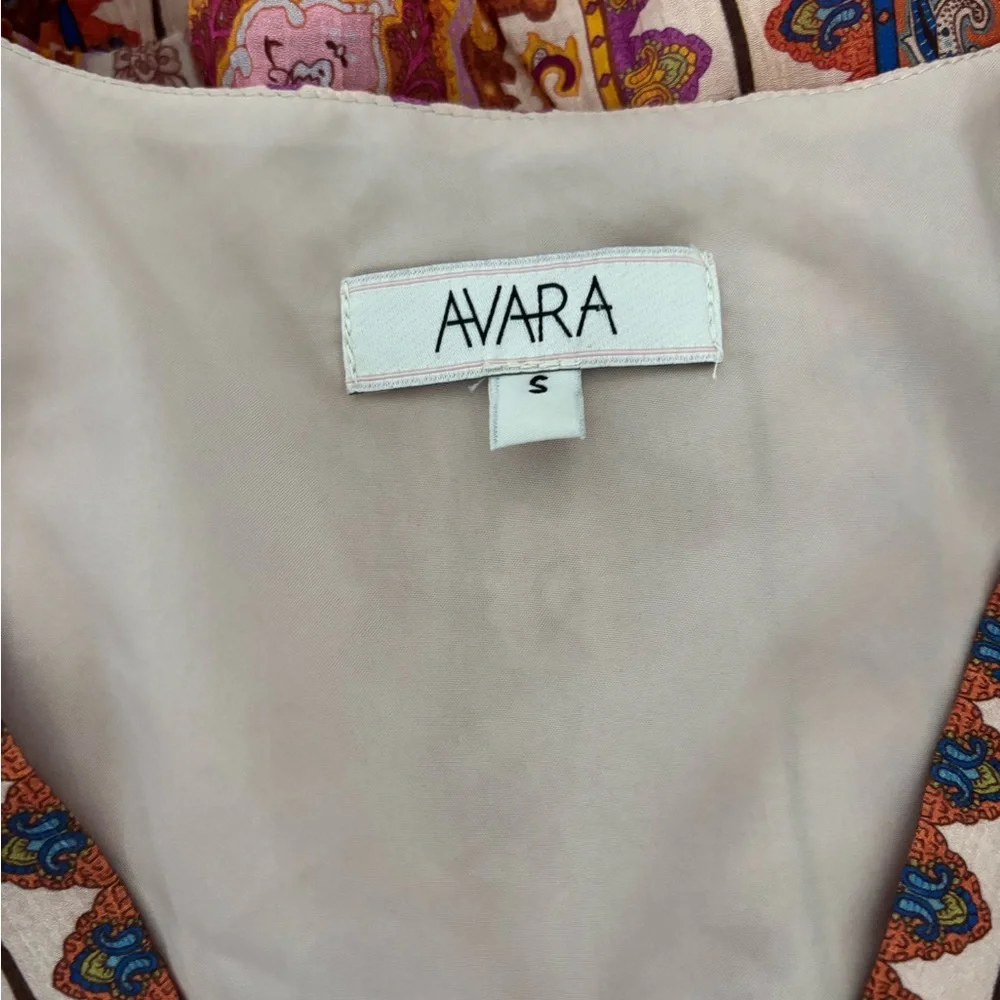 Avara women's printed puff-sleeve mini dress size small - Picture 6 of 6